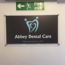 Project Signs - Abbey Dentist Internal Sign