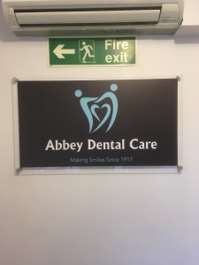 Project Signs - Abbey Dentist Internal Sign