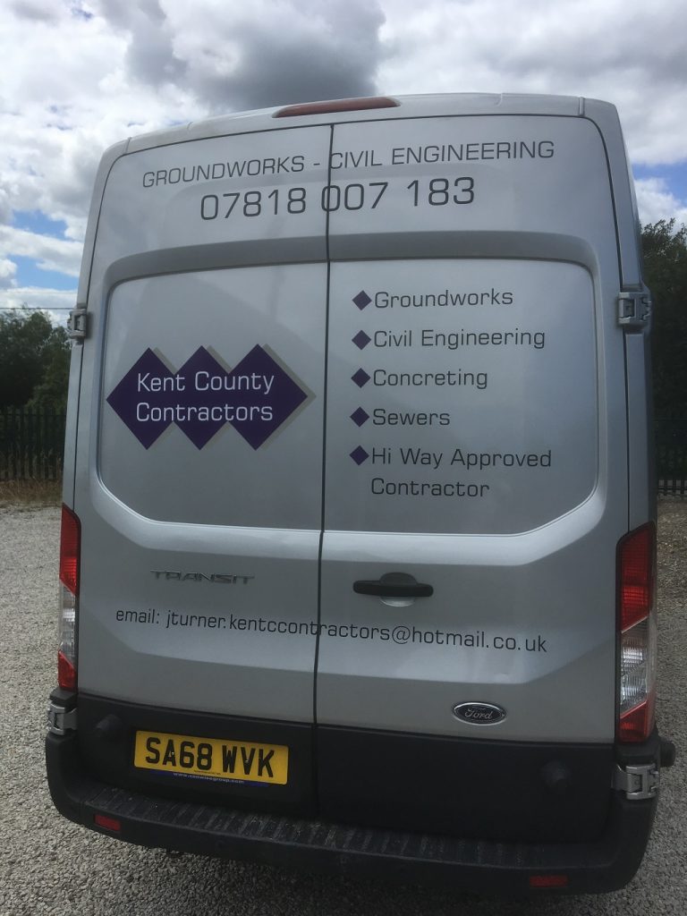 Projects Signs - Kent County Contractors Van 2
