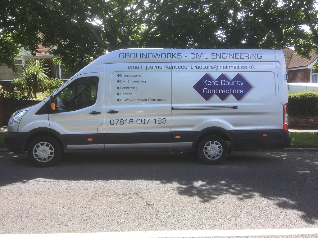 Projects Signs - Kent County Contractors Van 3