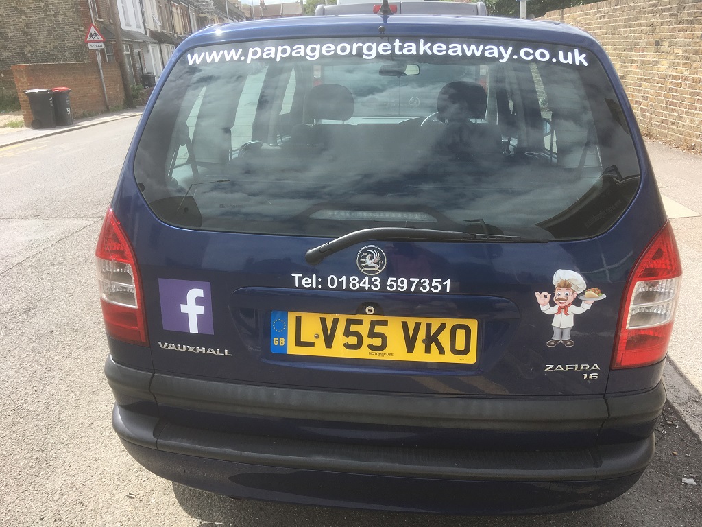 Project Signs - Papa George Car 2