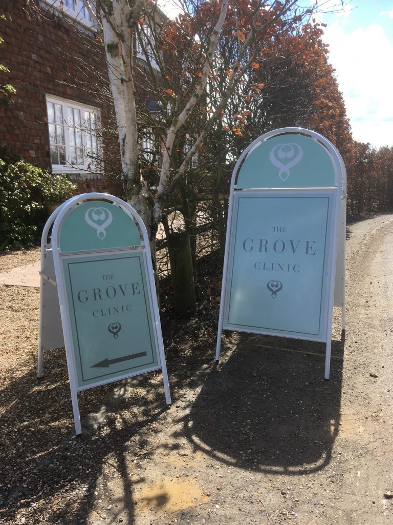 Project Signs - The Grove Clinic A-Boards