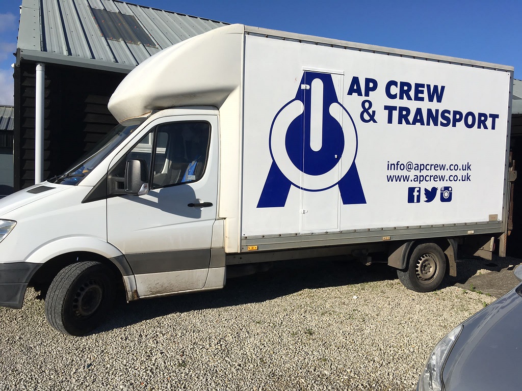 Project Signs - AP Crew & Transport Luton Van 1