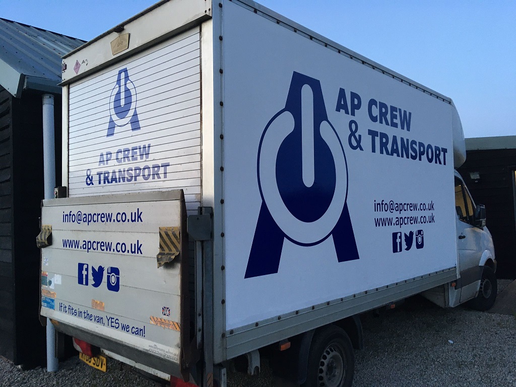 Project Signs - AP Crew & Transport Luton Van 2