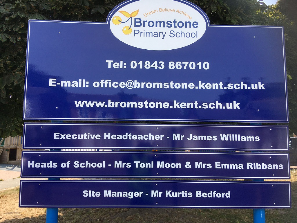 Project Signs - Bromstone Primary School Signage 1