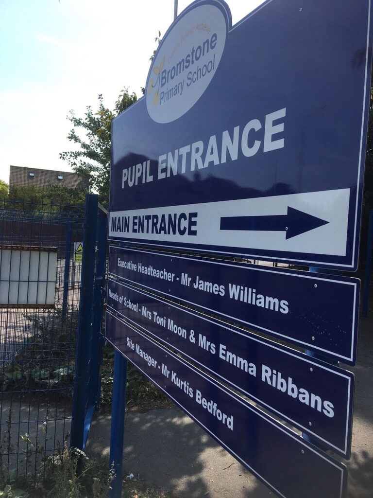 Project Signs - Bromstone Primary School Signage 2