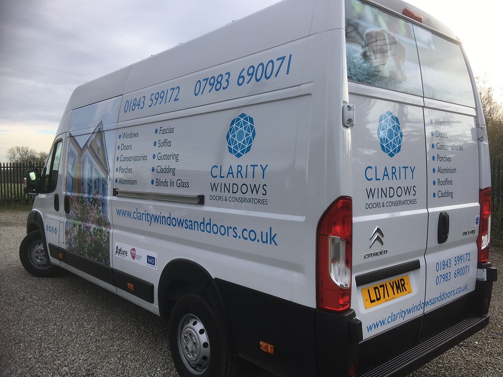 Project Signs - Clarity Windows Van 2