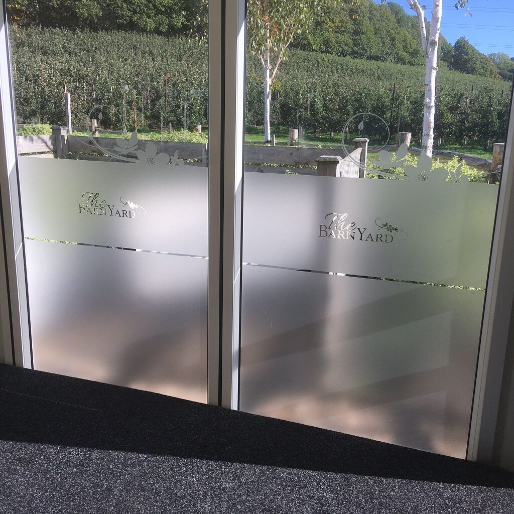 Project Signs - The BarnYard Window Frosting
